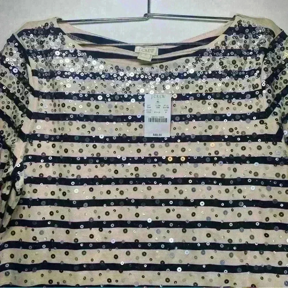 J. Crew Woman’s Sequin Top. NWT. Size S